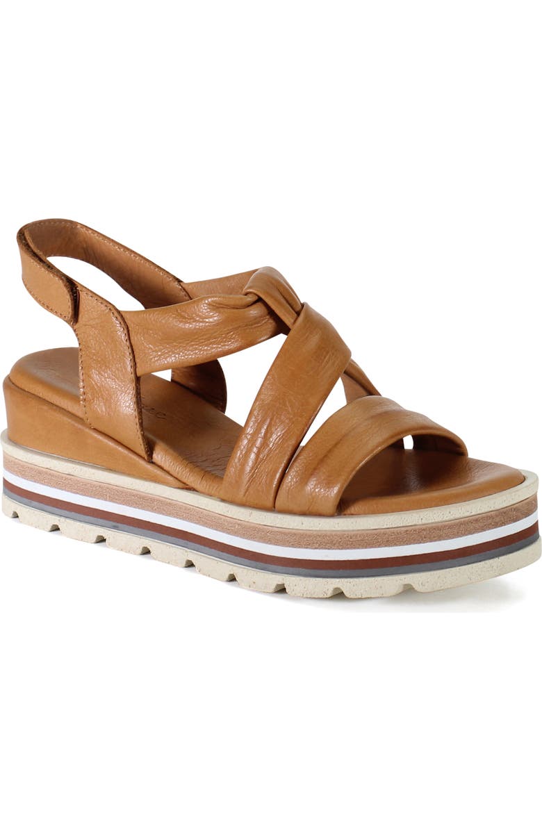 Diba True MELLEN CAMP Leather Platform Sandal, Main, color, Coconut