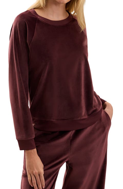 Velvet Raglan Pullover