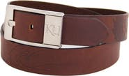 EAGLES WINGS Kansas Jayhawks Brandish Leather Belt - Brown