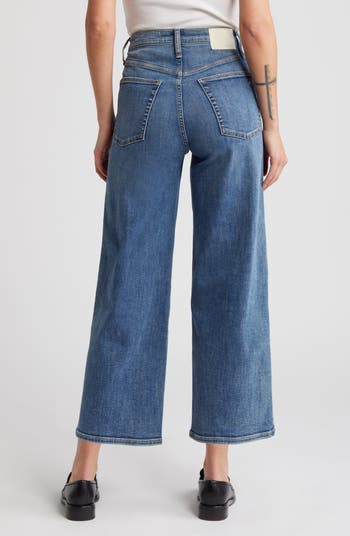 RAG & BONE wide 2024 leg high waisted jeans.