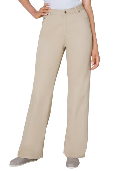 Perfect Relaxed All Cotton Denim Five Pocket Jeans (plus)