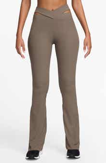 Zenvy Dri-FIT Cutout High Waist Flare Rib Leggings