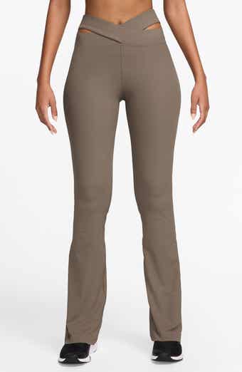 Zenvy Dri-FIT Cutout High Waist Flare Rib Leggings