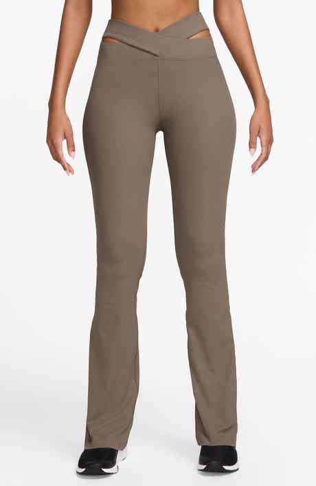 Zenvy Dri-FIT Cutout High Waist Flare Rib Leggings