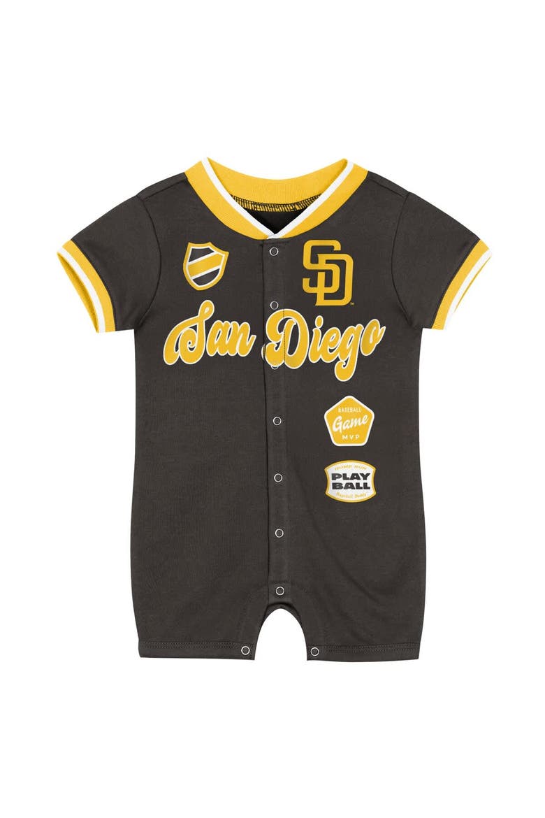 Infant Outerstuff Brown San Diego Padres Pinch Coverall, Alternate, color, Brown