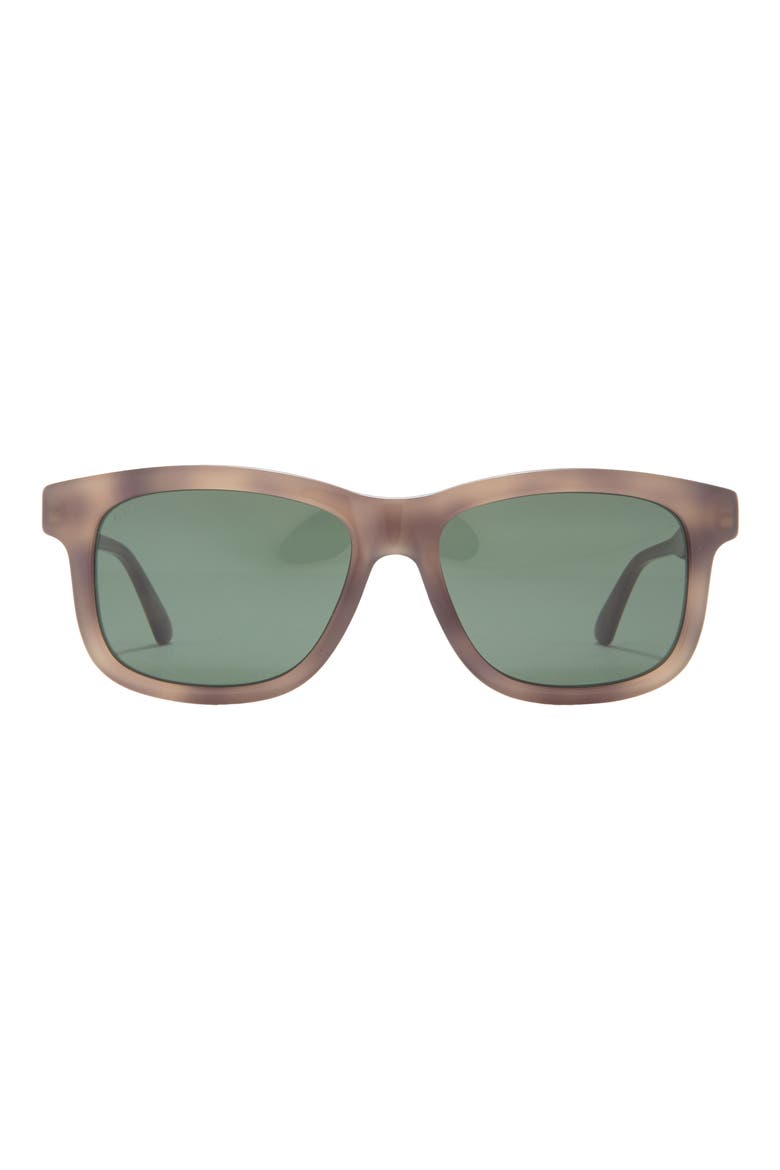55mm Rectangle Glasses, Main, color, HAVANA HAVANA GREEN
