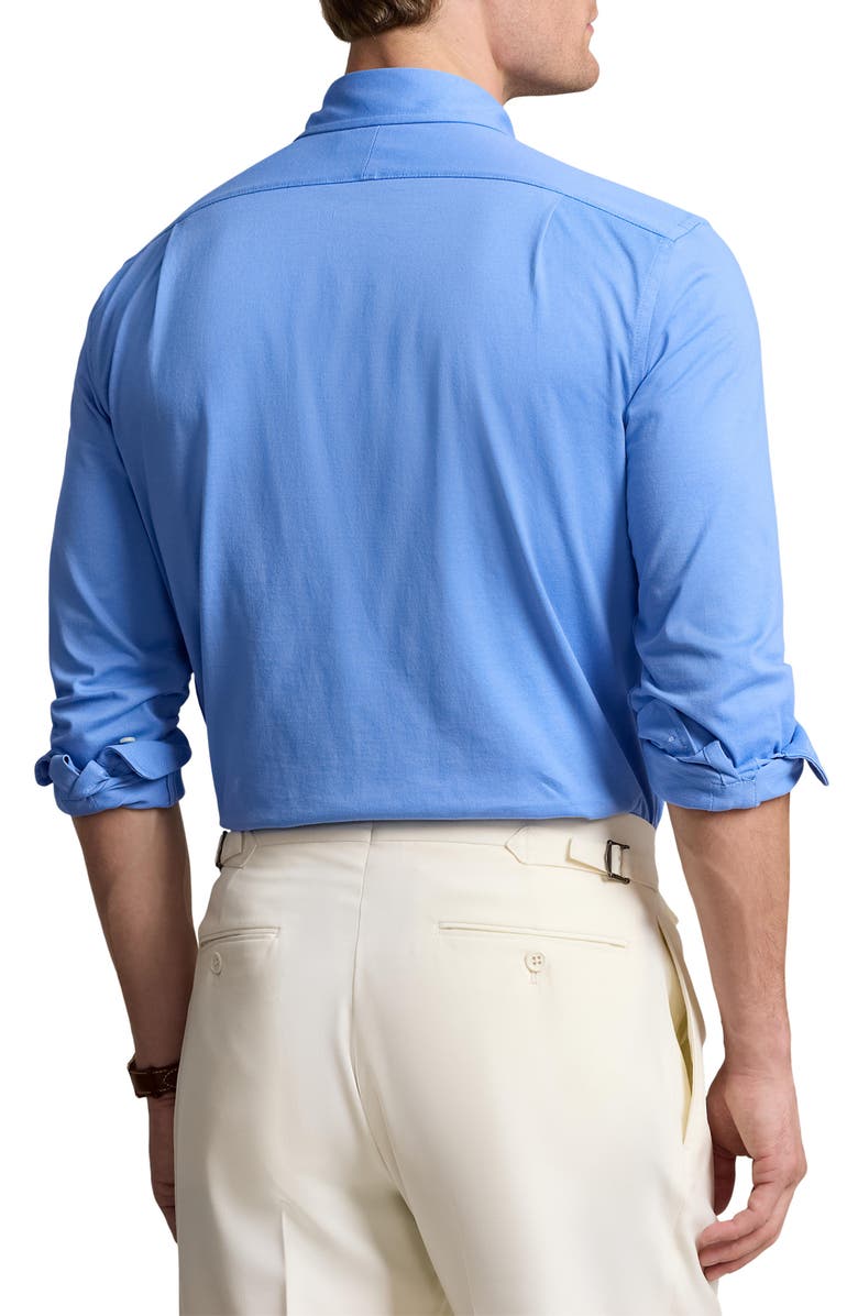 Polo Ralph Lauren Jersey Knit Button-Up Shirt, Alternate, color, 