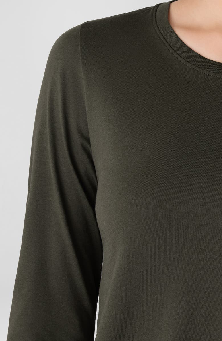 Eileen Fisher Organic Cotton Top, Alternate, color, Woodland