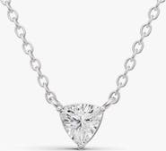 SEREIA OFFICIAL 14K Gold 0.75 ct Lab Grown Trillion Shape Diamond Pendant