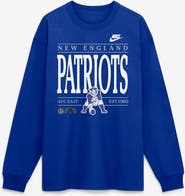 Nike Men's Nike Royal New England Patriots Red Zone Long Sleeve Max90 T-Shirt