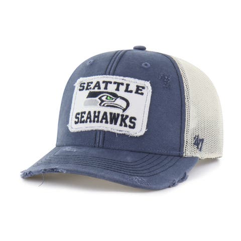Men's '47 Navy Seattle Seahawks Egremont Well-Worn Adjustable Trucker Hat