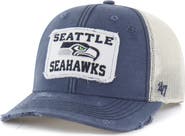 '47 Men's '47 Navy Seattle Seahawks Egremont Well-Worn Adjustable Trucker Hat