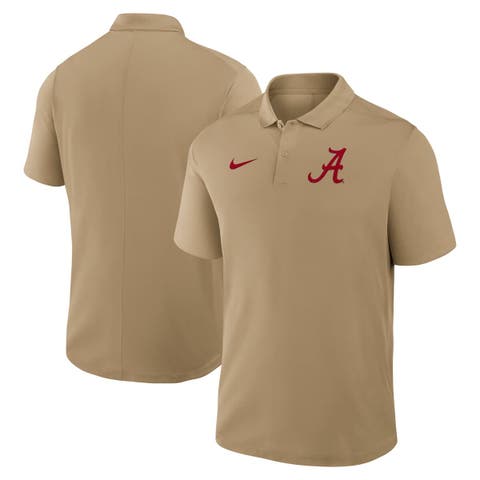 Men's Nike Tan Alabama Crimson Tide Primetime Victory Primary Logo Performance Polo