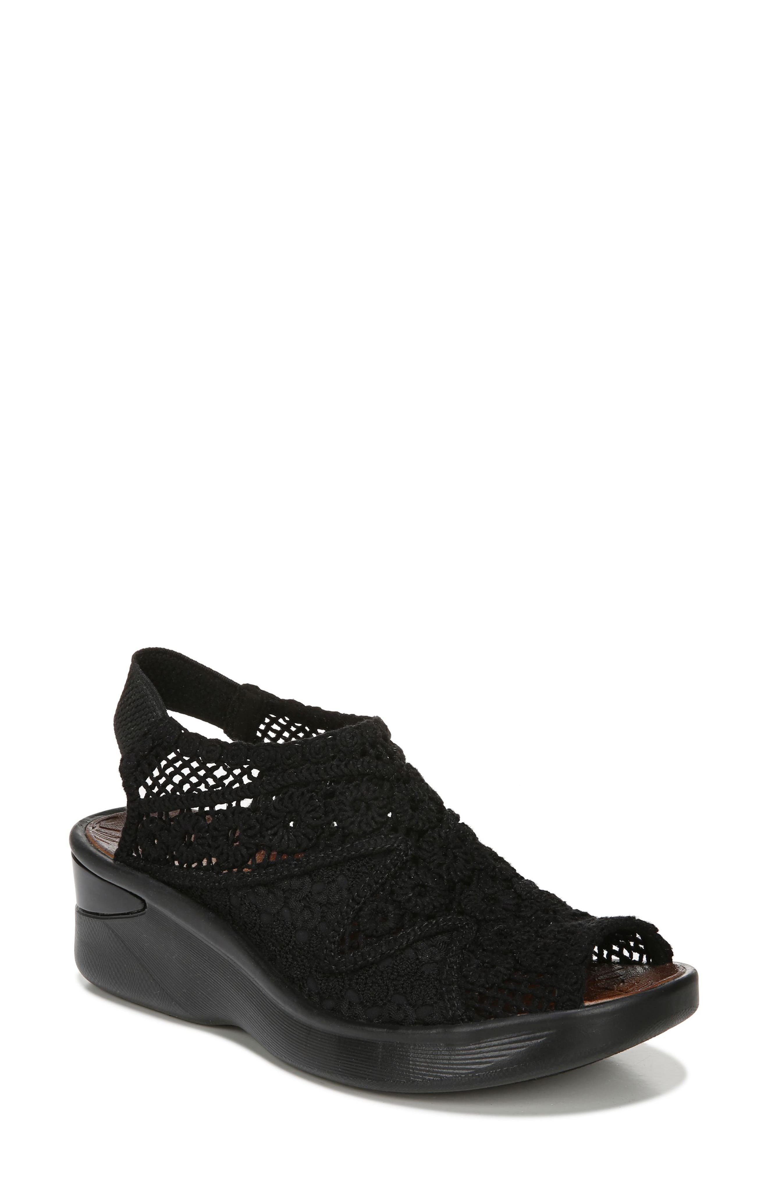 BZees Surprise Crochet Wedge Sandal, Main, color, 