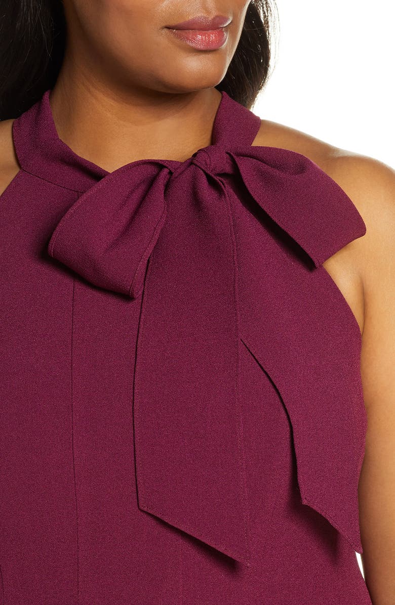 Vince Camuto Sleeveless Bow Fit & Flare Dress, Alternate, color,