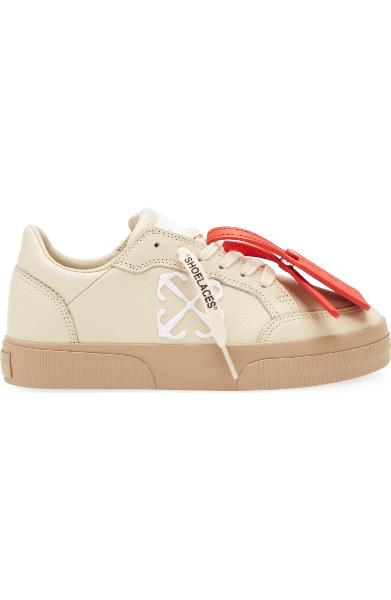 Off-White New Low Vulcanized Calfskin Leather Sneaker, Alternate, color,