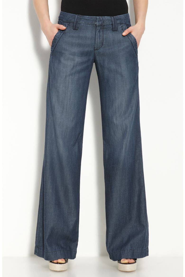 'Island' Stretch Trousers, Alternate, color, RIVER RINSE