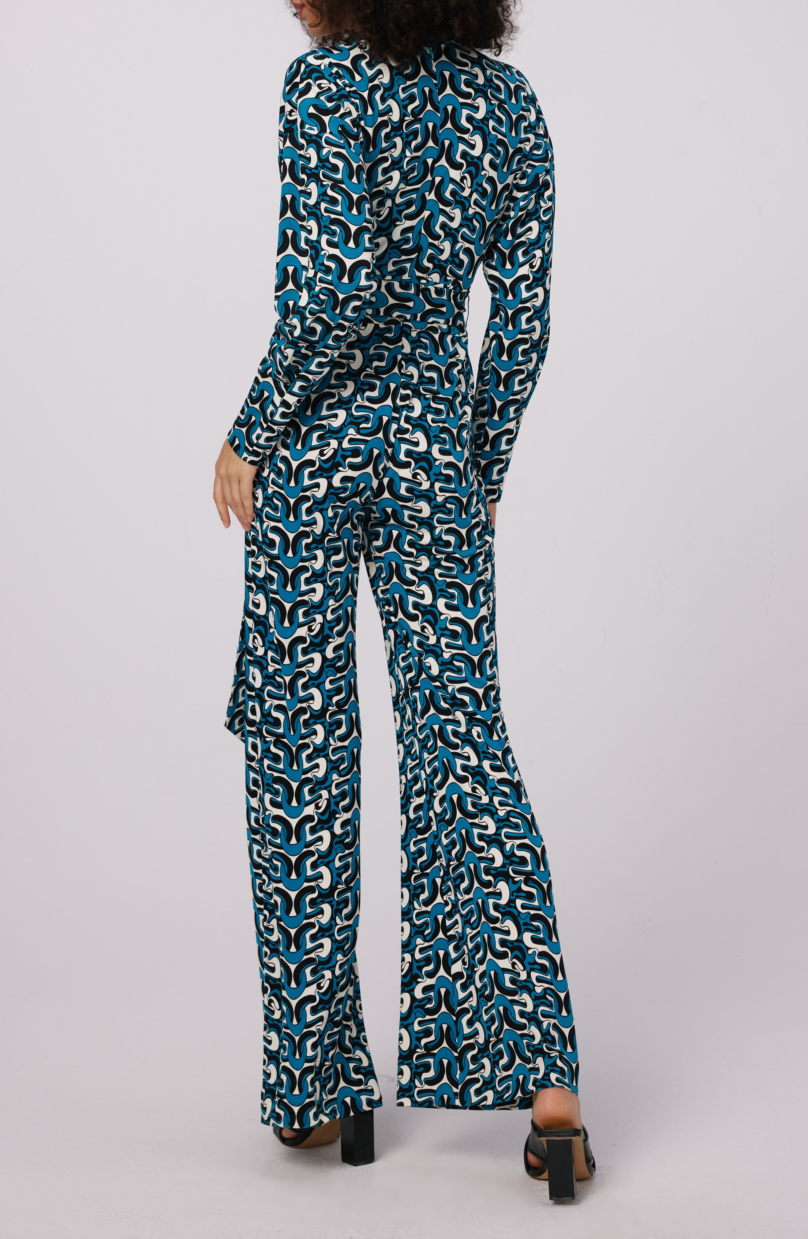Marilou Abstract Print Long Sleeve Jumpsuit - image 2