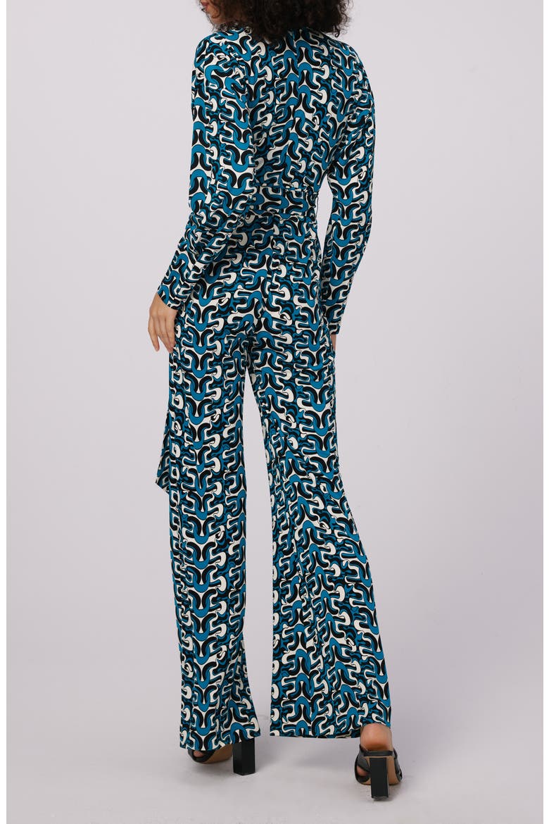 Marilou Abstract Print Long Sleeve Jumpsuit, Alternate, color, INTERLOCK