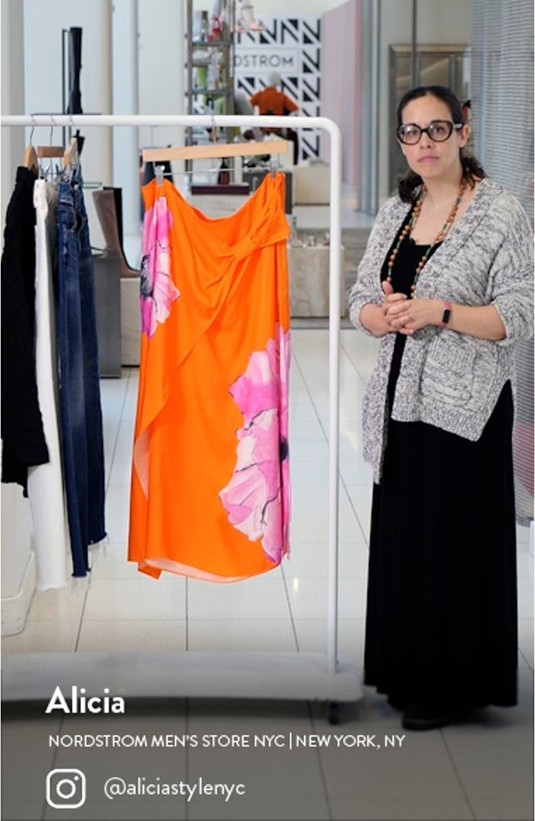 Bethhie Twist Detail Faux Wrap Skirt, sales video thumbnail