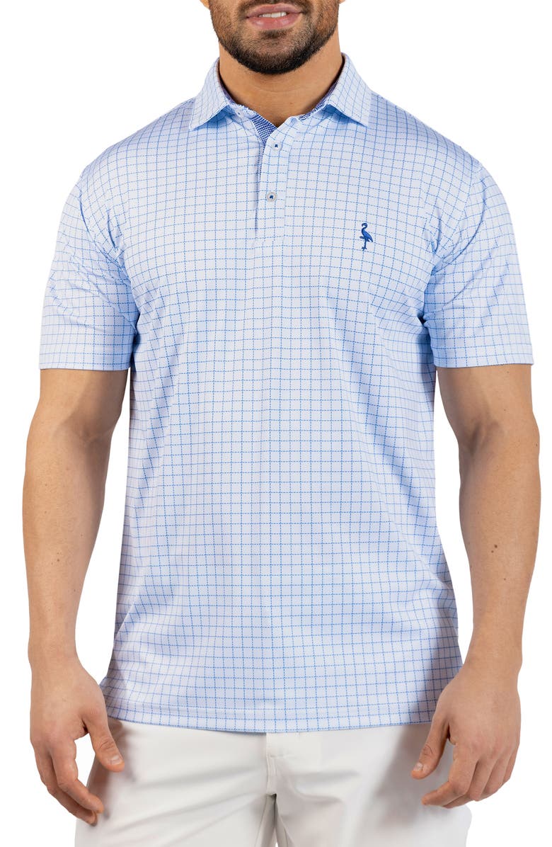 TailorByrd The Perfect Tailored Performance Polo, Main, color, Light Blue