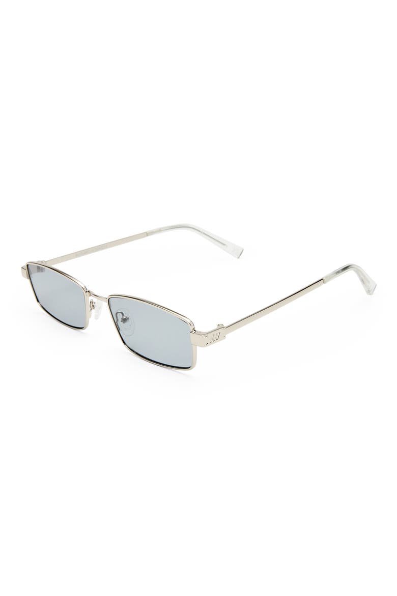 Bizarro 56mm Rectangular Sunglasses, Alternate, color, SILVER / SMOKE TINT