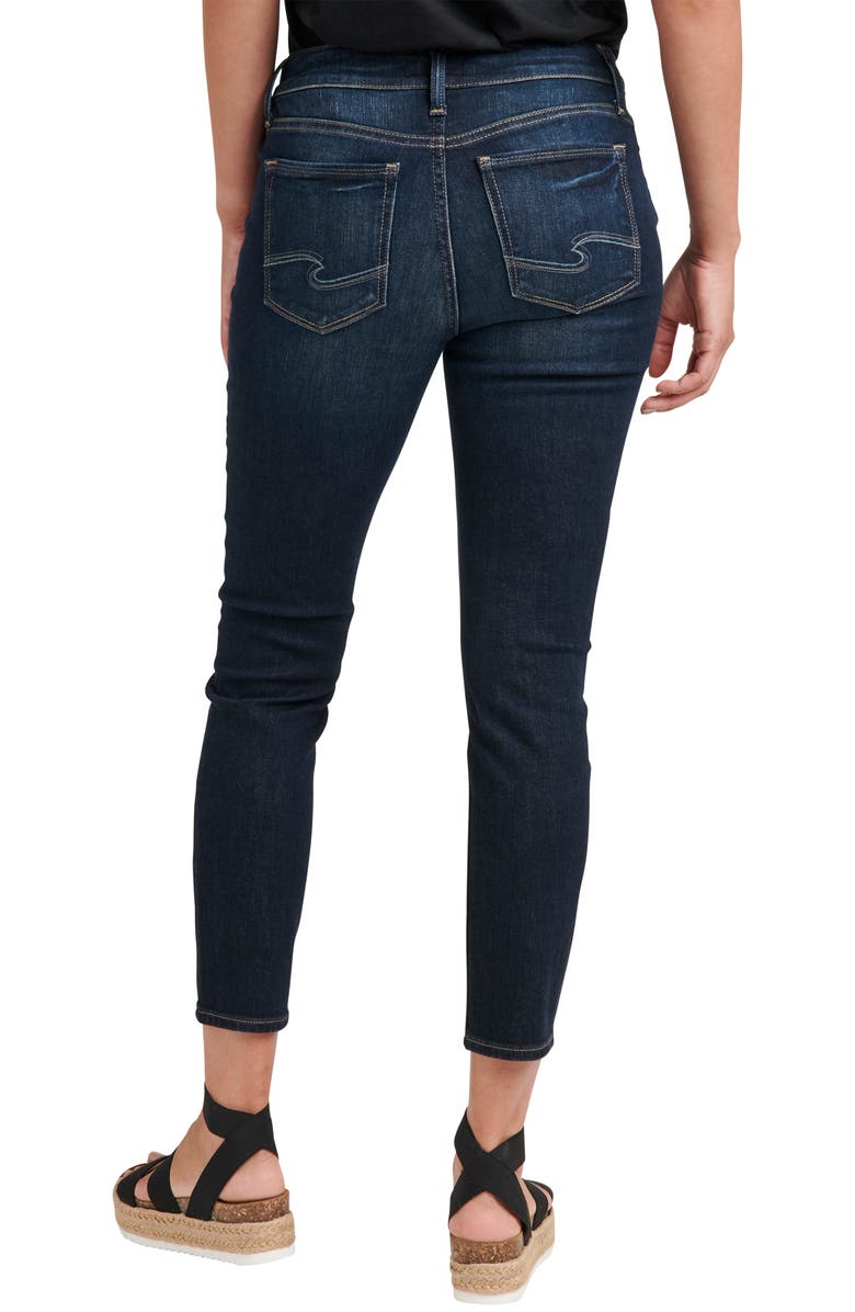 Silver Jeans Co. Elyse Crop Skinny Jeans, Alternate, color, 