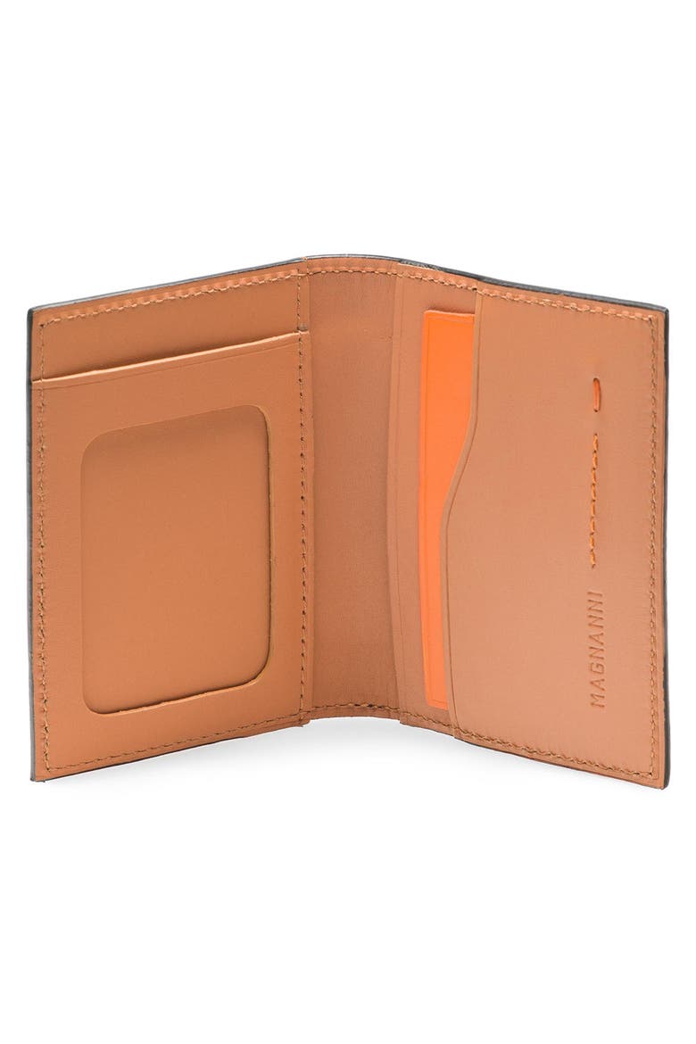 Stamp Leather Bifold Wallet, Alternate, color, MIDBROWN