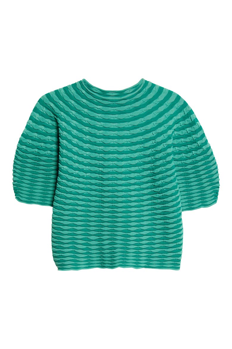 Colorful Mushroom Knit Top, Alternate, color, GRASS GREEN
