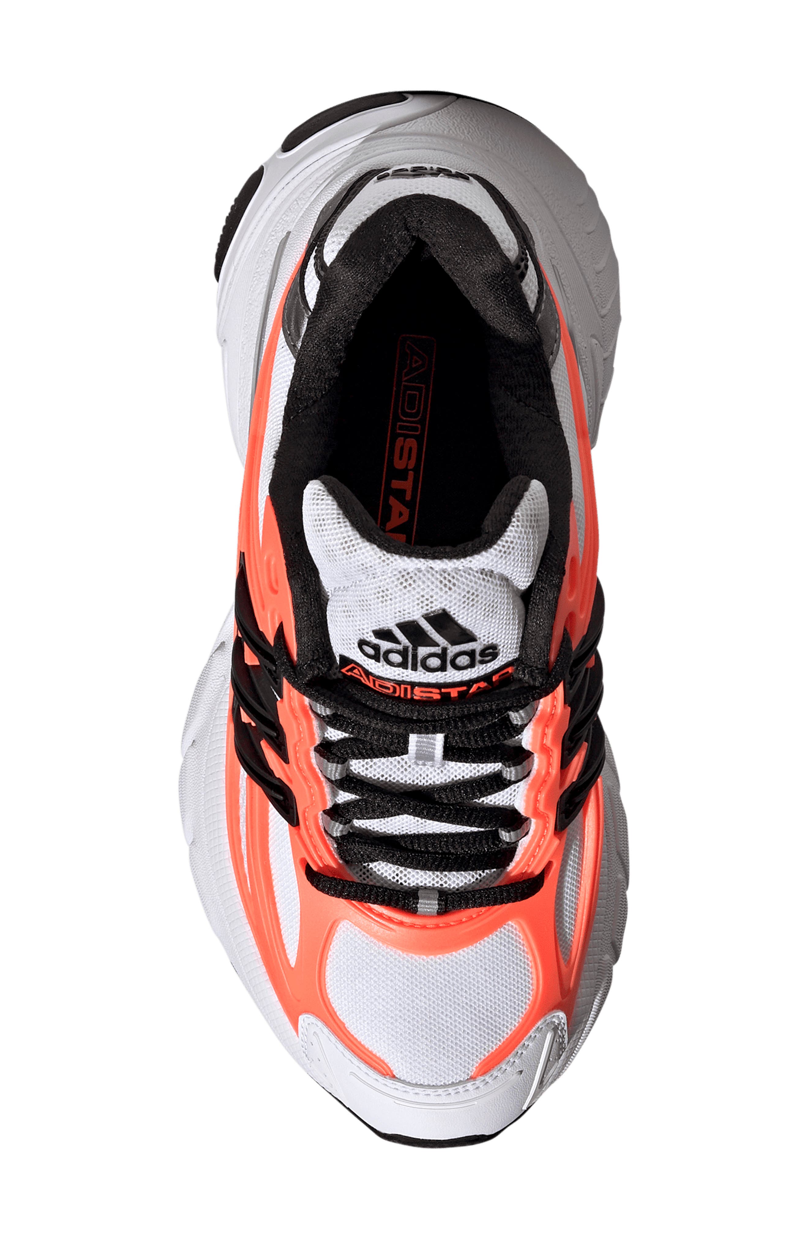 adidas Kids
 Adistar Cushion XLG 2.0 Sneaker, Alternate, color, White/ Black/ Solar Orange