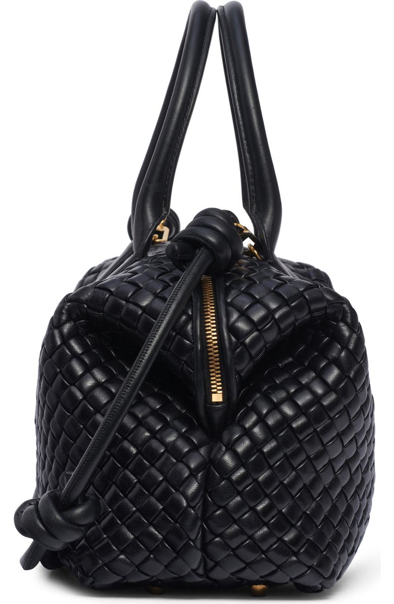 Bottega Veneta Bauletto Padded Intrecciato Leather Bowler Bag, Alternate, color,