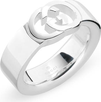 Gucci Interlocking G Sterling Silver Ring | Nordstrom Gucci Interlocking G Sterling Silver Ring | Nordstrom