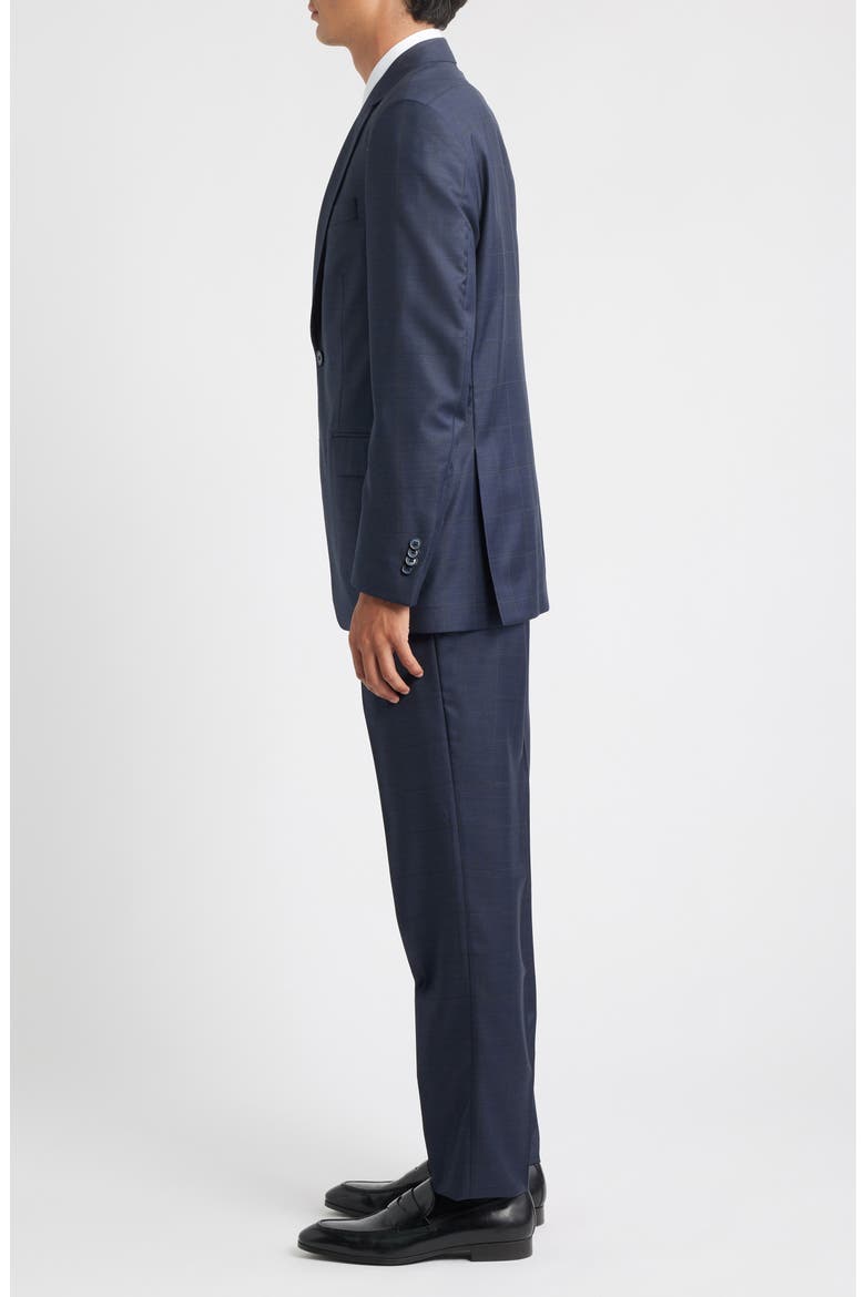 Flynn Classic Fit Navy Windowpane Check Wool Suit, Alternate, color, NAVY