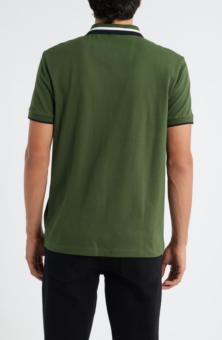 BOSS Paddy Tipped Cotton Polo, Alternate, color, Open Green