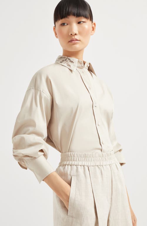 Brunello Cucinelli Women's Délavé Linen Wide Pleated Trousers In Yuta