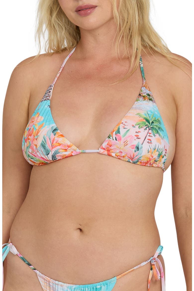 Paradise Sun Remi Triangle Bikini Top, Alternate, color, OCEAN SPRAY