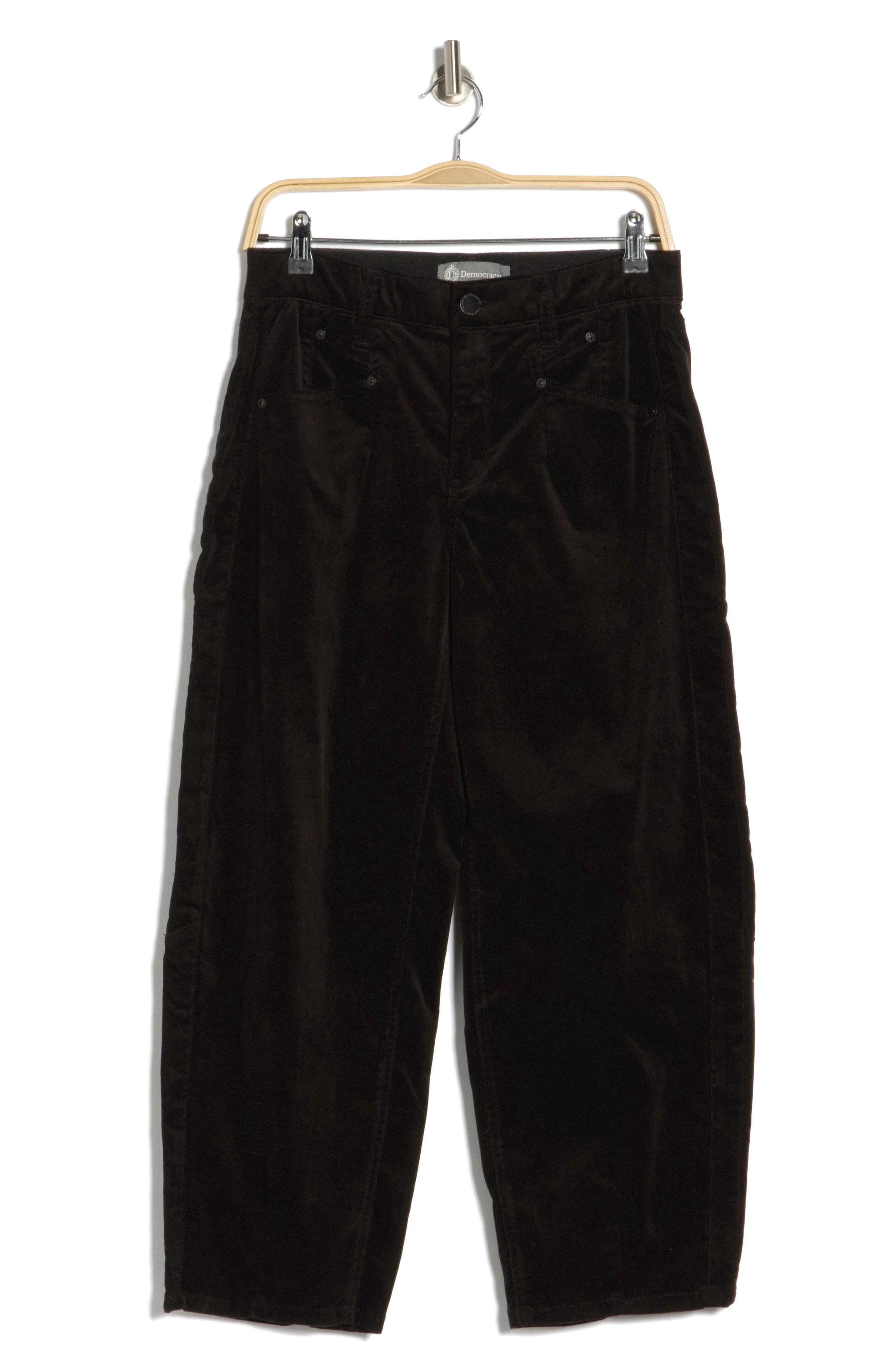 Democracy High Waist Barrel Corduroy Pants