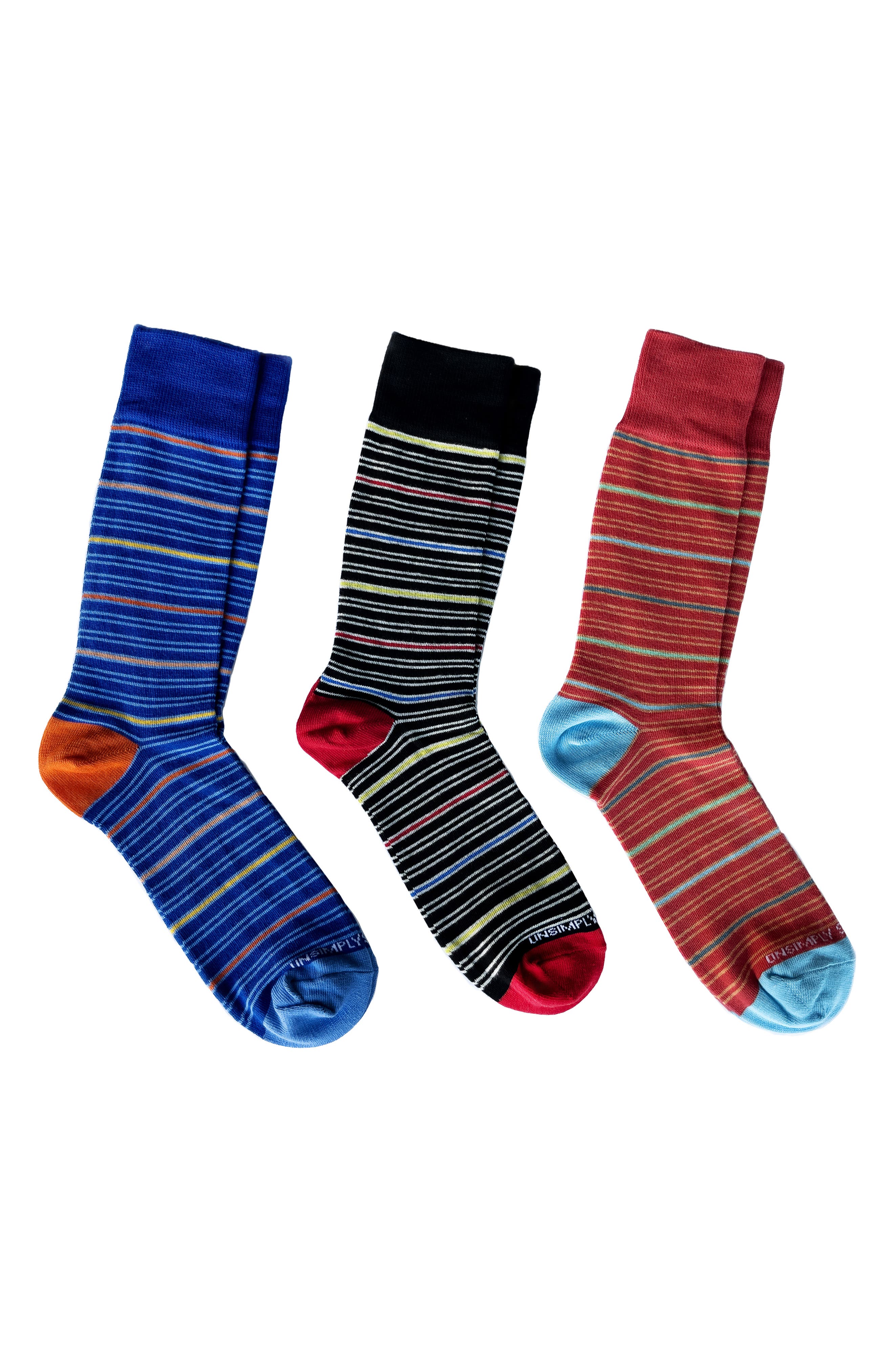 UNSIMPLY STITCHED Assorted 3-Pack Crew Socks