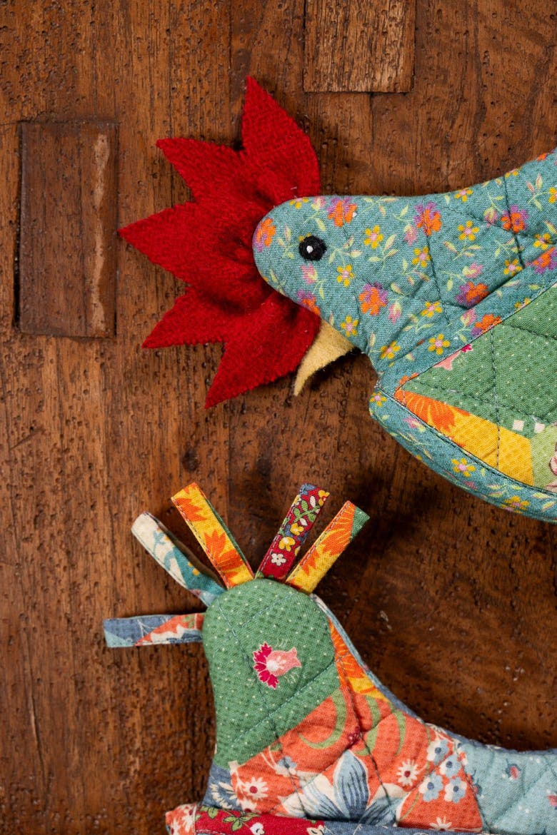 County Fair Happy Hen Pot Holder, Set of 2, Alternate, color, Multi