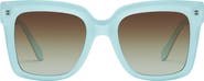 QUAY Icy 52mm Gradient Square Sunglasses