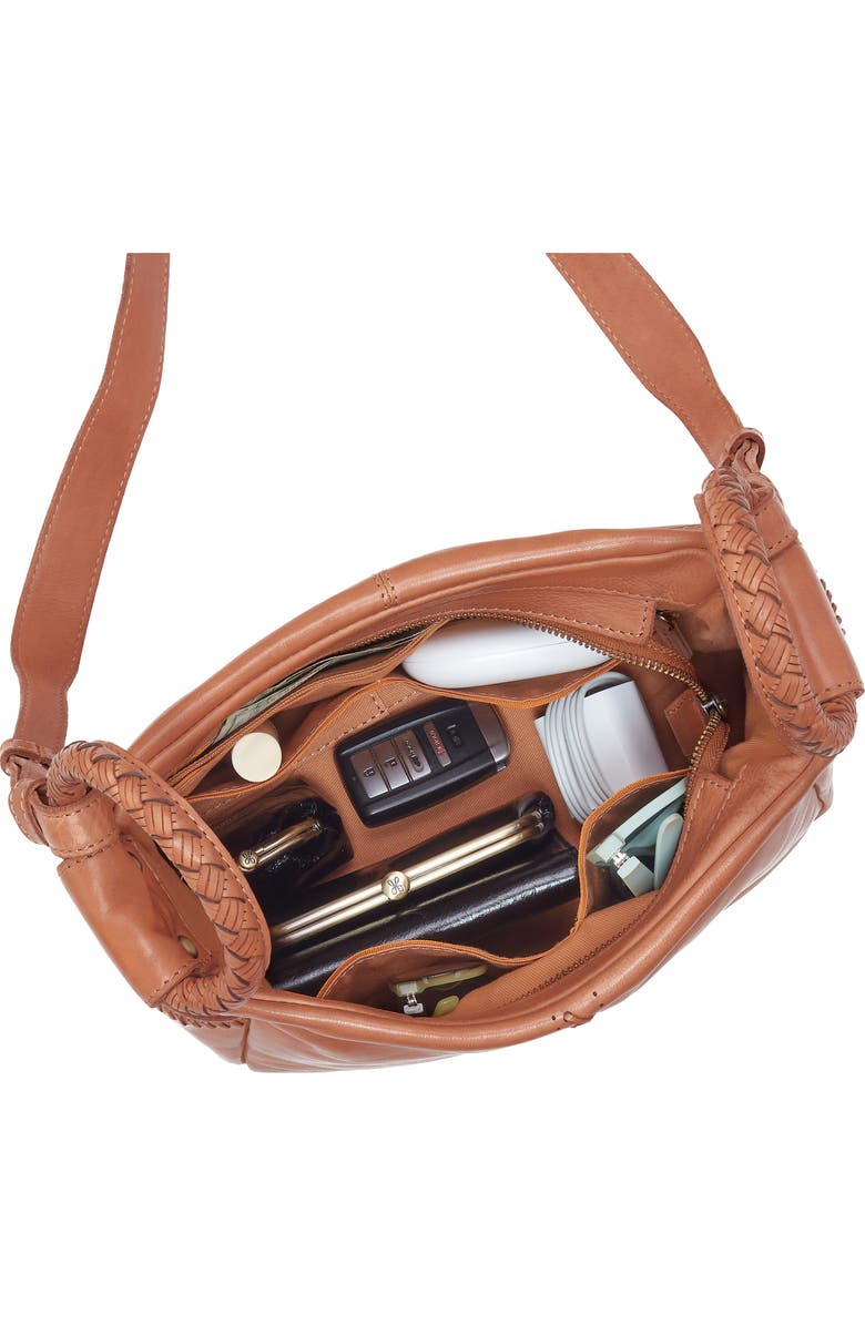 HOBO Sheila Leather Crossbody Bag, Alternate, color, Harvest Wheat