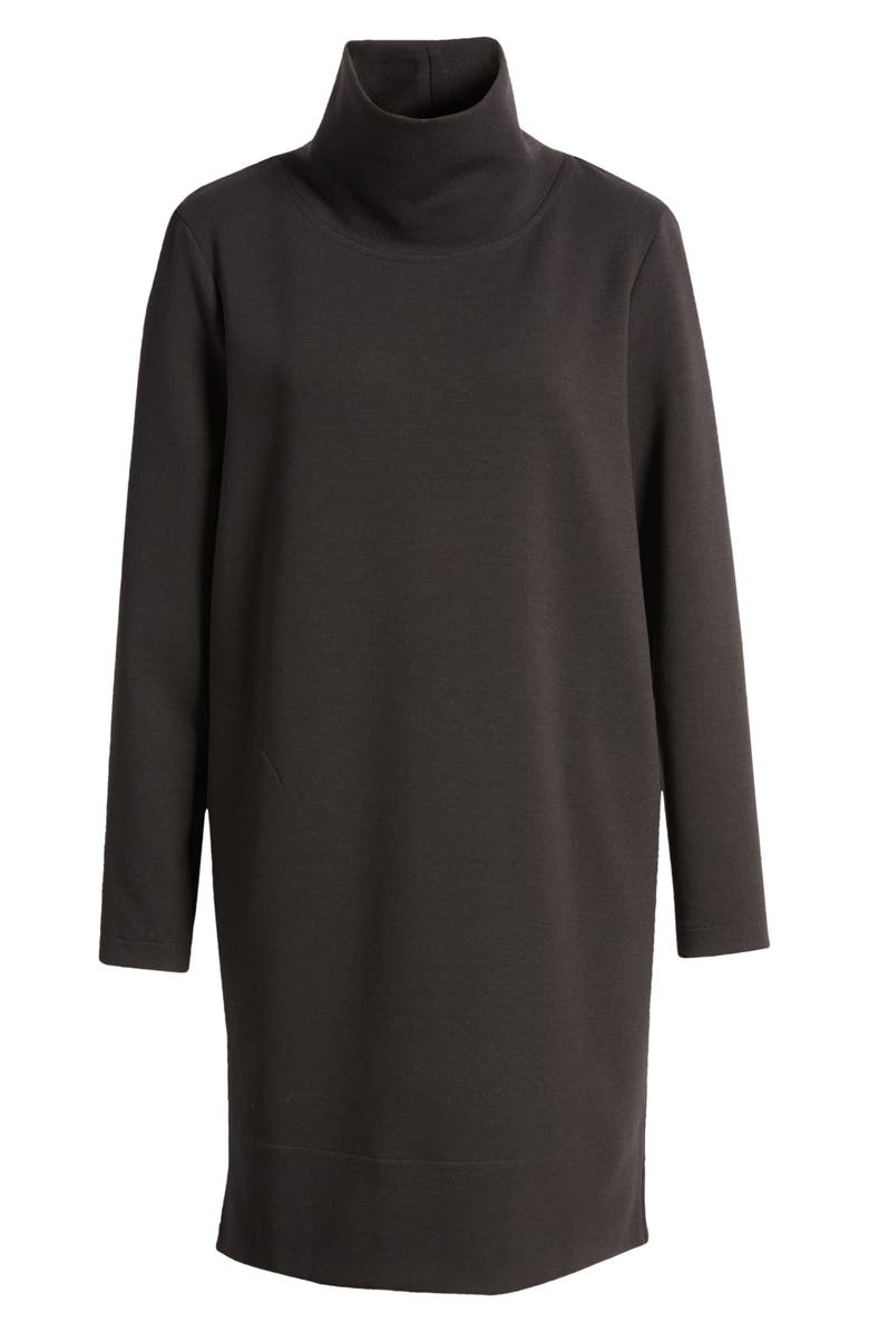 Nordstrom Scrunch Neck Long Sleeve Shift Minidress, Alternate, color,