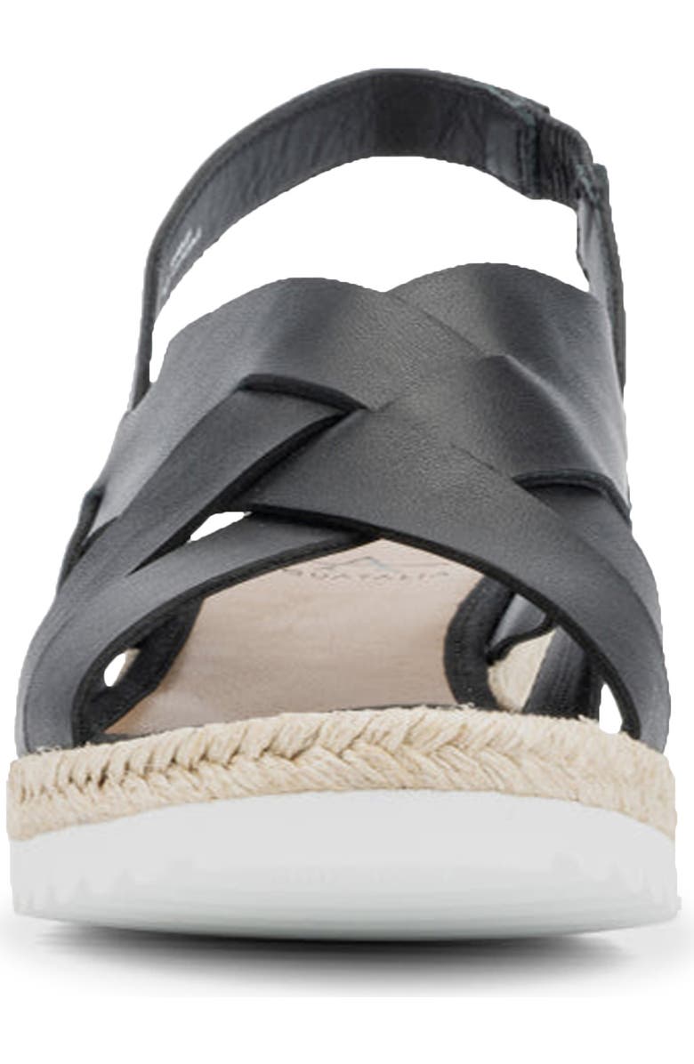 Aquatalia Amaya Water Repellent Slingback Espadrille Wedge Sandal, Alternate, color,