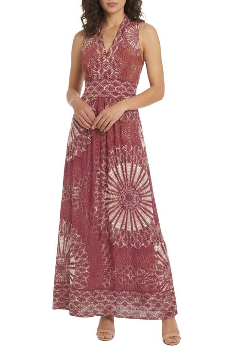 Sleeveless Stretch Jersey Maxi Dress
