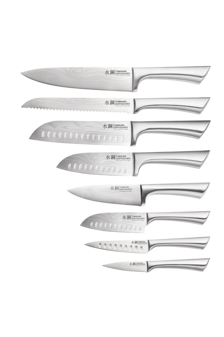 Damashiro® BODO 10-Piece Knife Block With Cutting Board, Alternate, color, Black