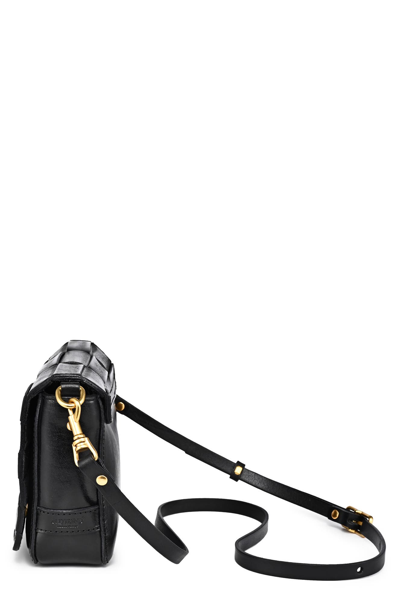 OLD TREND Lupi Woven Leather Crossbody Bag, Alternate, color, 