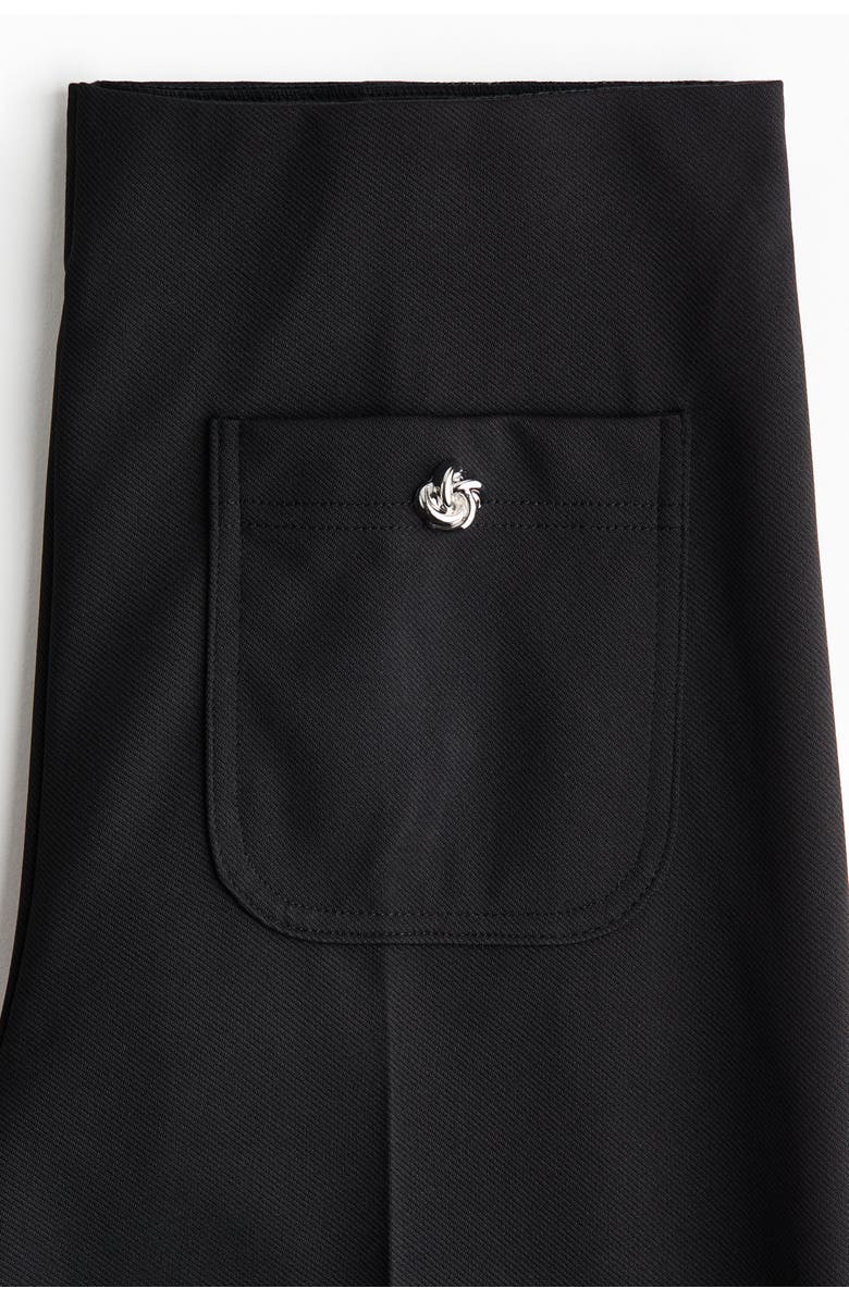 H&M Straight-leg Trousers, Alternate, color, Black