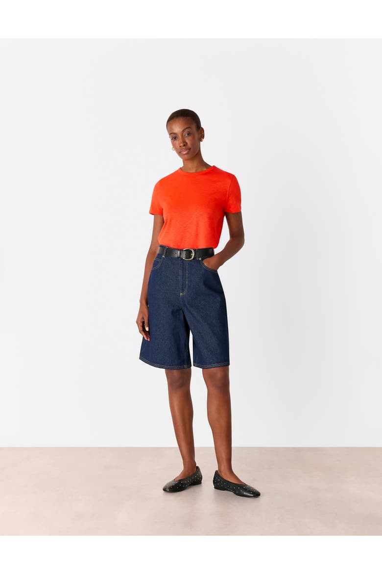 Posie Double Trim T-Shirt, Alternate, color, Red