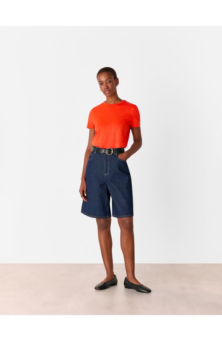 Whistles Posie Double Trim T-Shirt, Alternate, color, Red