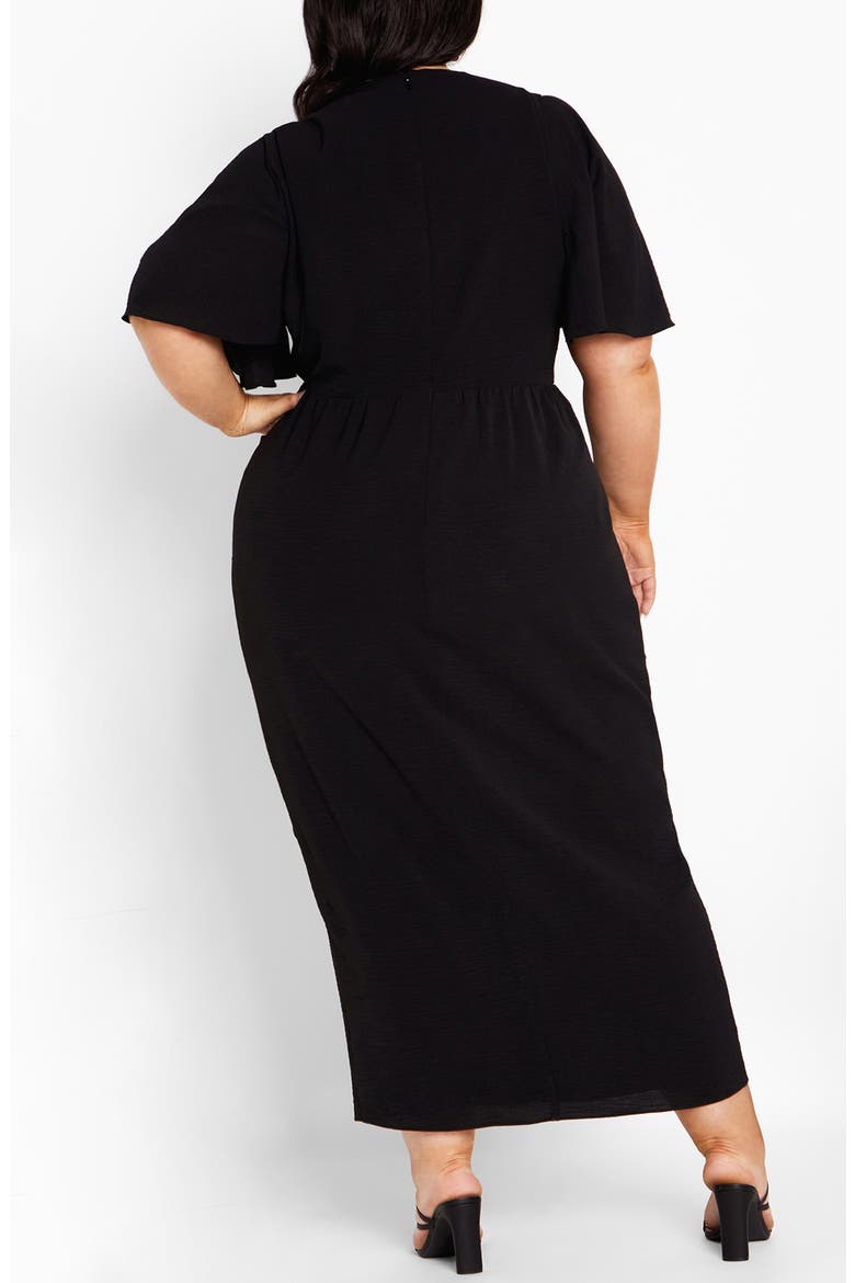 Braelynn High-Low Maxi Dress, Alternate, color, BLACK